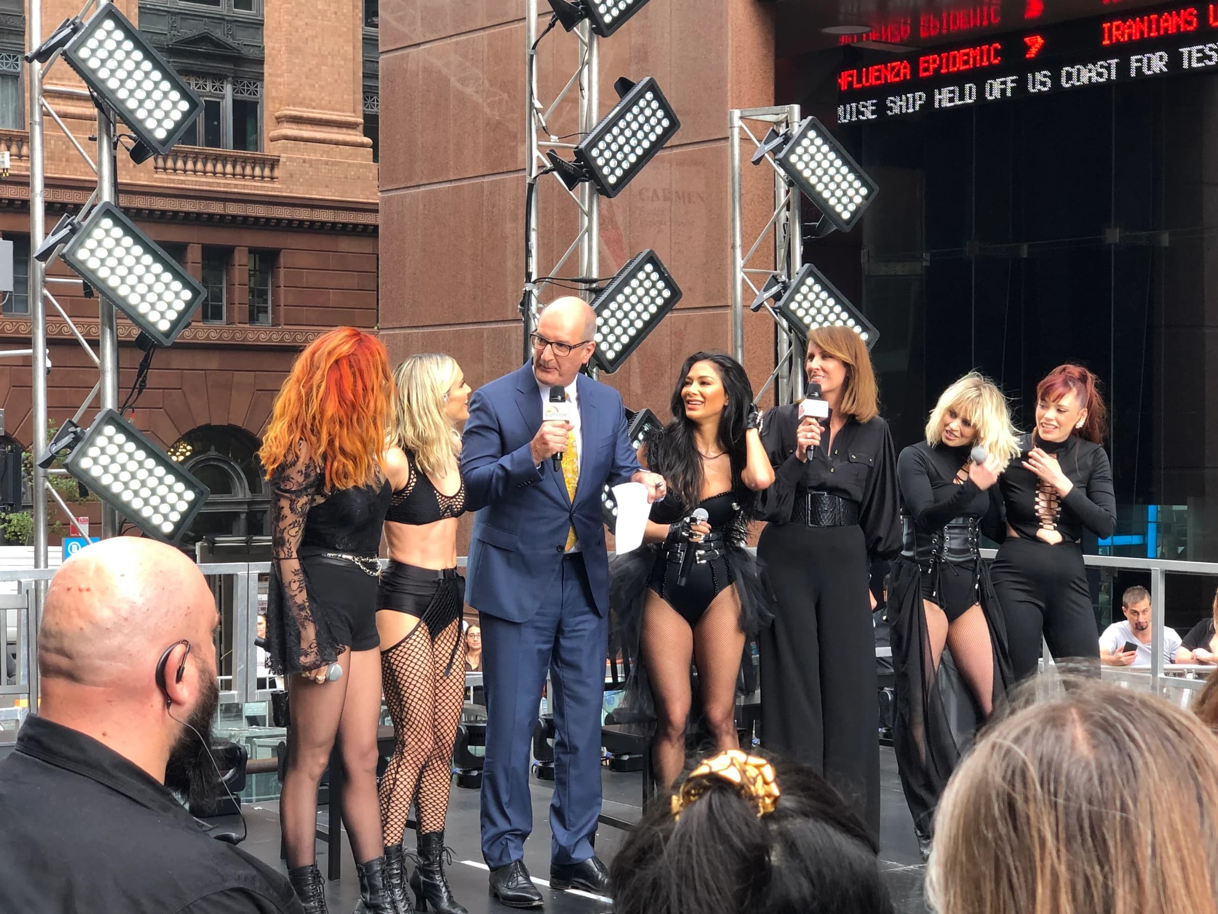 The Pussycat Dolls appearing on Sunrise