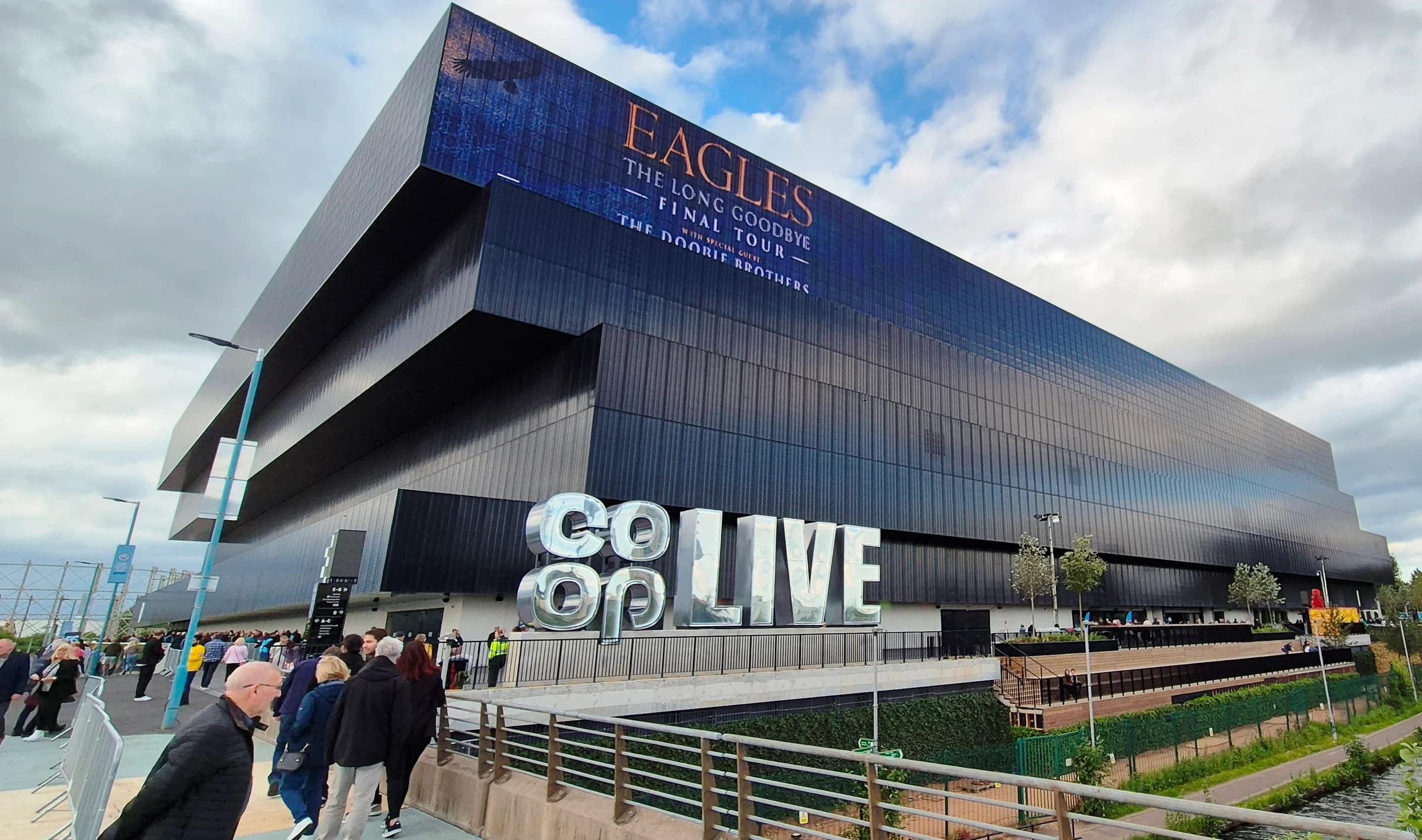 The exterior of Co-op Live arena in Manchester